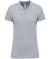 KB255 K255 Kariban Ladies Short Sleeve Piqué Polo Shirt Oxford Grey colour image
